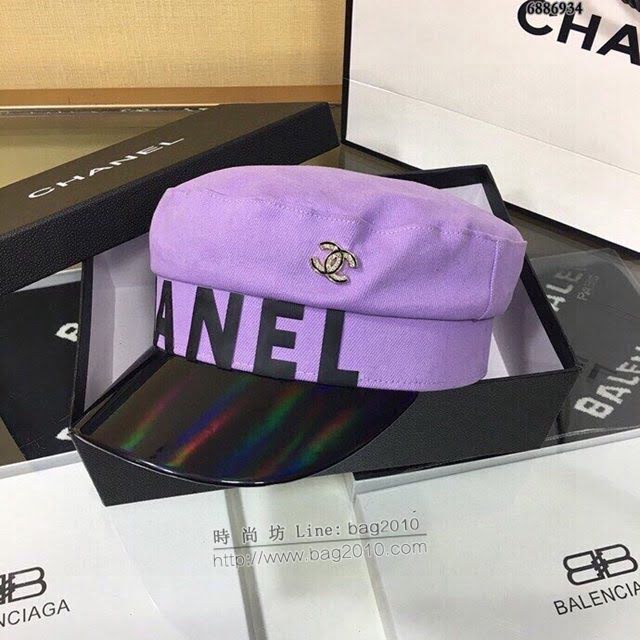 Chanel女士帽子 香奈兒經典大字母標誌八角帽 Chanel經典貝雷帽  mm1072